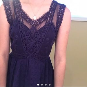 Beautiful dark violet free people dress
